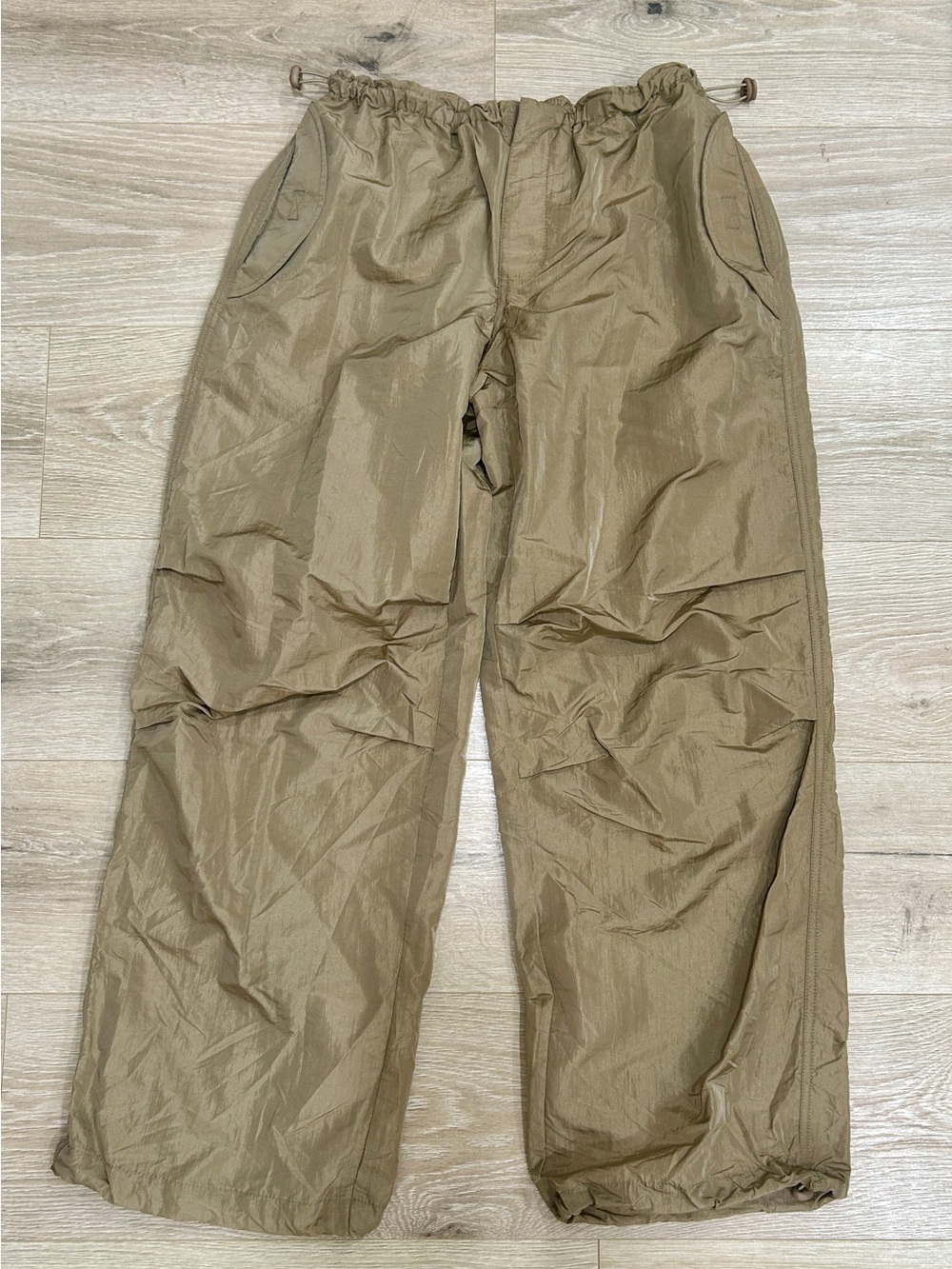 Relaxed Drawstring Cargo Pants